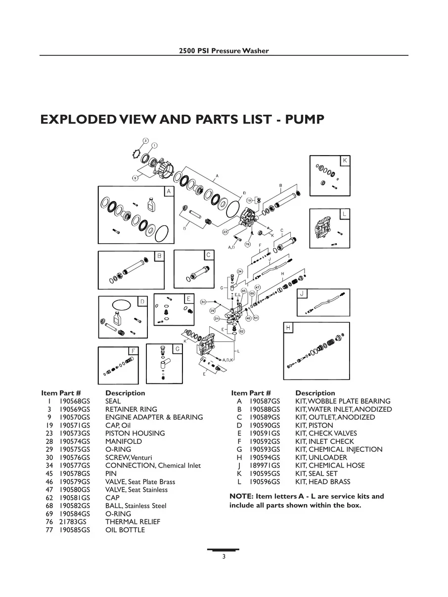 BRIGGS AND STRATTON, 01804, IPL.3